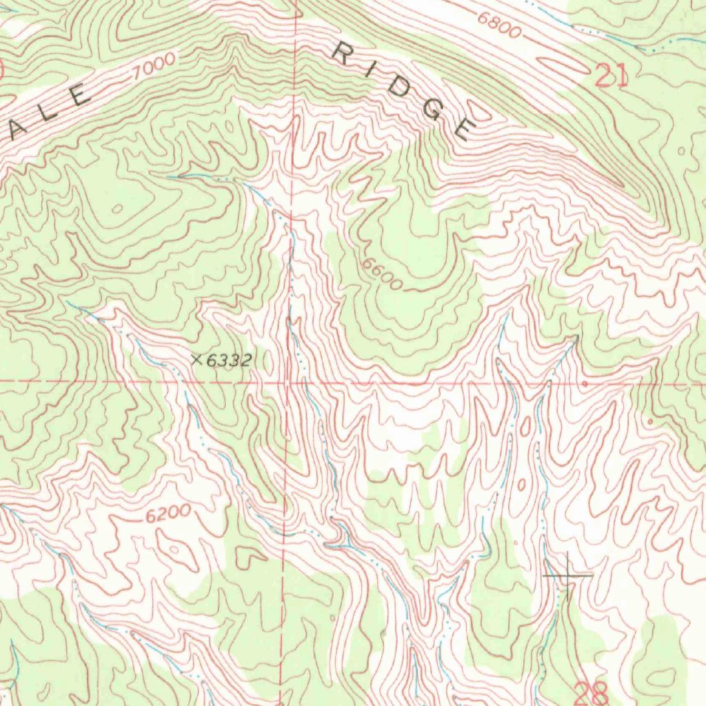Wagon Track Ridge, CO (1968, 24000-Scale) Map by United States ...