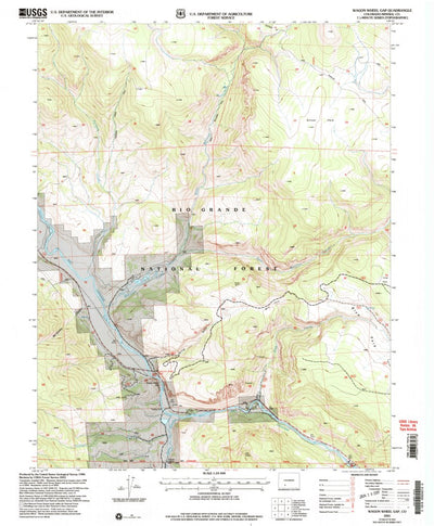 United States Geological Survey Wagon Wheel Gap, CO (2001, 24000-Scale) digital map