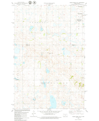 United States Geological Survey Wagon Wheel Hill, ND (1978, 24000-Scale) digital map