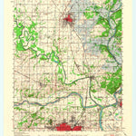 United States Geological Survey Wagoner, OK (1948, 62500-Scale) digital map
