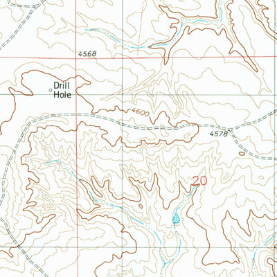 United States Geological Survey Wagonhound Creek NE, WY (1981, 24000-Scale) digital map