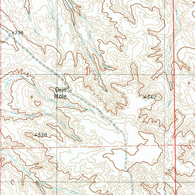 United States Geological Survey Wagonhound Creek NE, WY (1981, 24000-Scale) digital map