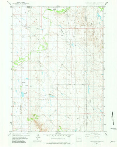 United States Geological Survey Wagonhound Creek, WY (1981, 24000-Scale) digital map