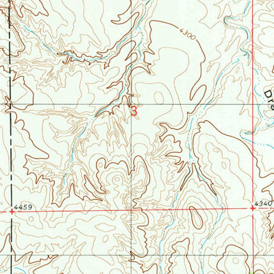 United States Geological Survey Wagonhound Creek, WY (1981, 24000-Scale) digital map