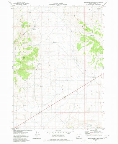 United States Geological Survey Wagontire Mountain East, OR (1980, 24000-Scale) digital map