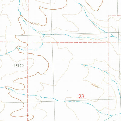 United States Geological Survey Wagontire Mountain East, OR (1980, 24000-Scale) digital map