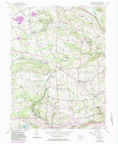 United States Geological Survey Wagontown, PA (1956, 24000-Scale) digital map
