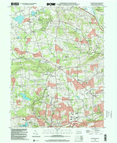 United States Geological Survey Wagontown, PA (1999, 24000-Scale) digital map