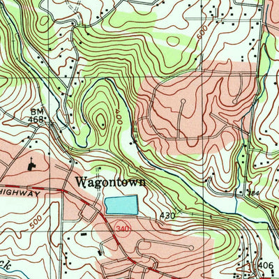 United States Geological Survey Wagontown, PA (1999, 24000-Scale) digital map