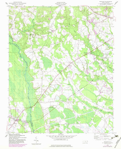 United States Geological Survey Wagram, NC (1949, 24000-Scale) digital map