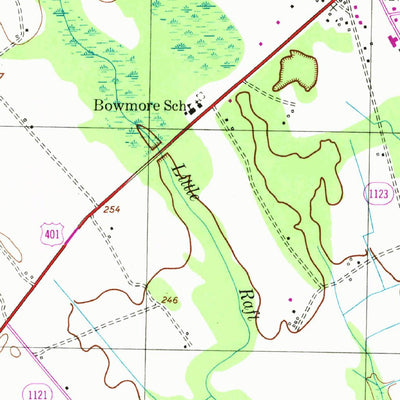 United States Geological Survey Wagram, NC (1949, 24000-Scale) digital map