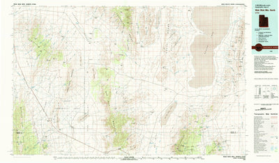 United States Geological Survey Wah Wah Mountains North, UT (1980, 100000-Scale) digital map