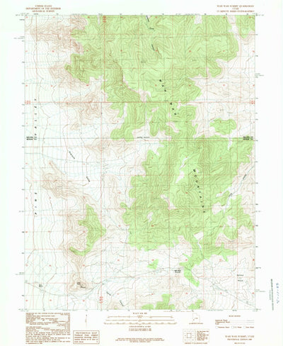 United States Geological Survey Wah Wah Summit, UT (1989, 24000-Scale) digital map
