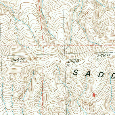 United States Geological Survey Wahatis Peak, WA (1986, 24000-Scale) digital map