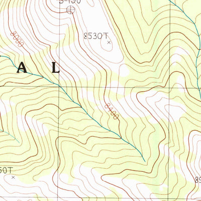 United States Geological Survey Wahb Springs, WY (1989, 24000-Scale) digital map