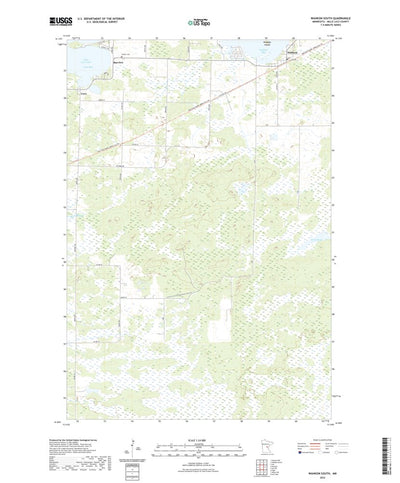 United States Geological Survey Wahkon South, MN (2022, 24000-Scale) digital map