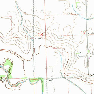 United States Geological Survey Wahoo East, NE (1969, 24000-Scale) digital map