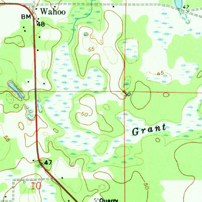 United States Geological Survey Wahoo, FL (1958, 24000-Scale) digital map