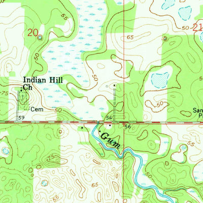 United States Geological Survey Wahoo, FL (1958, 24000-Scale) digital map