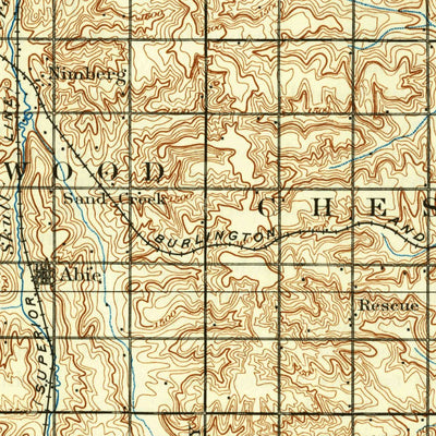 United States Geological Survey Wahoo, NE (1899, 125000-Scale) digital map