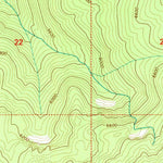 United States Geological Survey Wahoo Peak, ID (1995, 24000-Scale) digital map