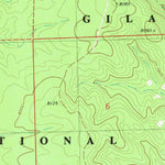 United States Geological Survey Wahoo Peak, NM (1981, 24000-Scale) digital map