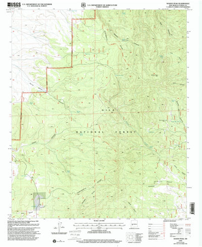 United States Geological Survey Wahoo Peak, NM (1999, 24000-Scale) digital map