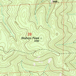 United States Geological Survey Wahoo Peak, NM (1999, 24000-Scale) digital map