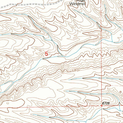 United States Geological Survey Wahoo Ranch, NM (1999, 24000-Scale) digital map