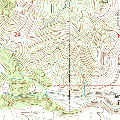 United States Geological Survey Wahoo Ranch, NM (1999, 24000-Scale) digital map