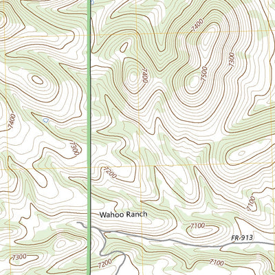 United States Geological Survey Wahoo Ranch, NM (2023, 24000-Scale) digital map