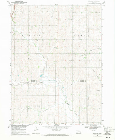 United States Geological Survey Wahoo SE, NE (1969, 24000-Scale) digital map
