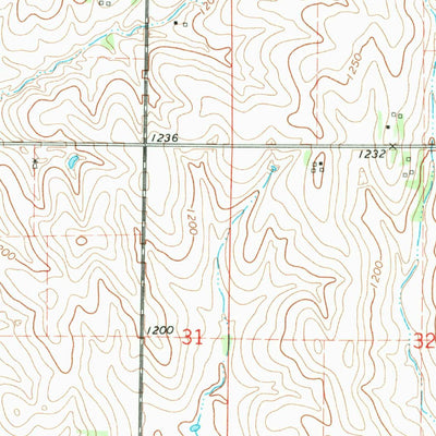 United States Geological Survey Wahoo SE, NE (1969, 24000-Scale) digital map