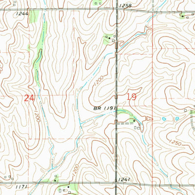 United States Geological Survey Wahoo SE, NE (1969, 24000-Scale) digital map