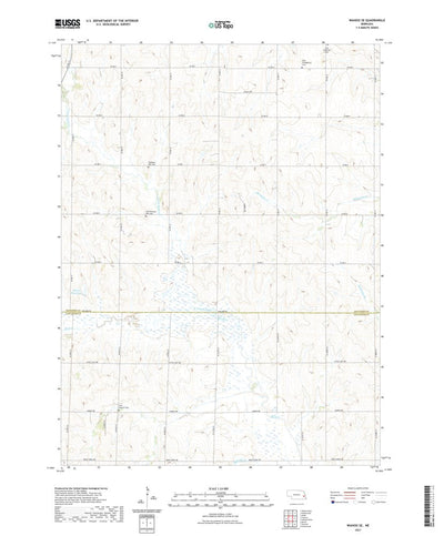 United States Geological Survey Wahoo SE, NE (2021, 24000-Scale) digital map