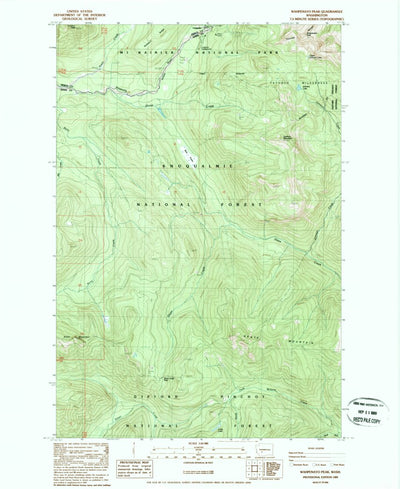 United States Geological Survey Wahpenayo Peak, WA (1989, 24000-Scale) digital map