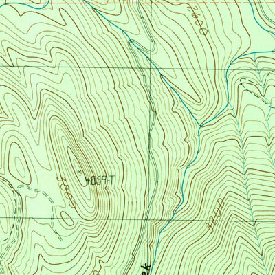 United States Geological Survey Wahpenayo Peak, WA (1989, 24000-Scale) digital map