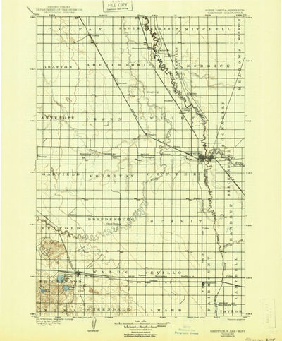 United States Geological Survey Wahpeton, ND-MN (1904, 125000-Scale) digital map