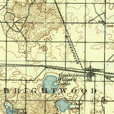 United States Geological Survey Wahpeton, ND-MN (1904, 125000-Scale) digital map