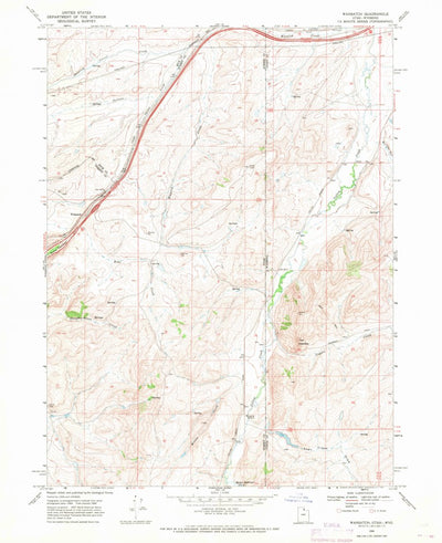 United States Geological Survey Wahsatch, UT-WY (1968, 24000-Scale) digital map