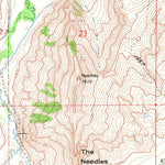 United States Geological Survey Wahsatch, UT-WY (1968, 24000-Scale) digital map