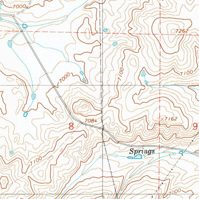 United States Geological Survey Wahsatch, UT-WY (1991, 24000-Scale) digital map