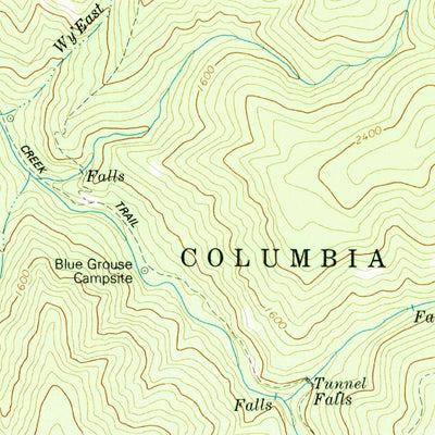 United States Geological Survey Wahtum Lake, OR (1979, 24000-Scale) digital map