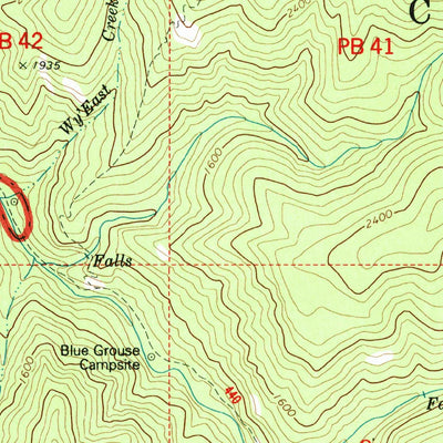 United States Geological Survey Wahtum Lake, OR (1994, 24000-Scale) digital map