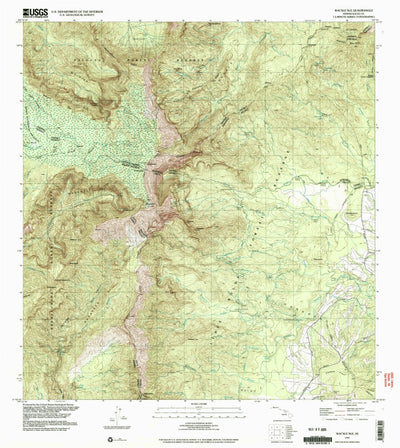 United States Geological Survey Waialeale, HI (1991, 24000-Scale) digital map