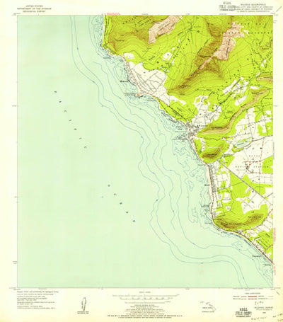 United States Geological Survey Waianae, HI (1954, 24000-Scale) digital map