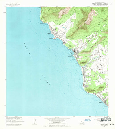 United States Geological Survey Waianae, HI (1963, 24000-Scale) digital map