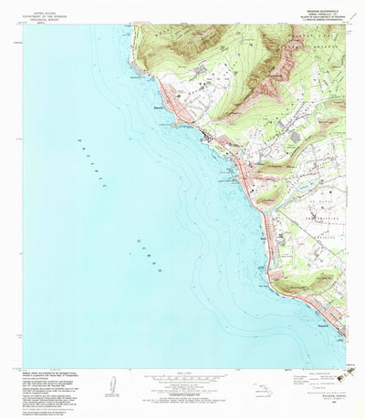 United States Geological Survey Waianae, HI (1983, 24000-Scale) digital map