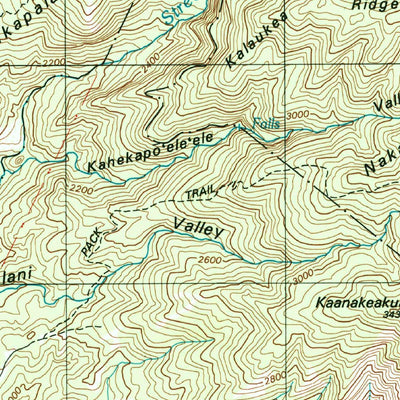 United States Geological Survey Waimea Canyon, HI (1991, 24000-Scale) digital map