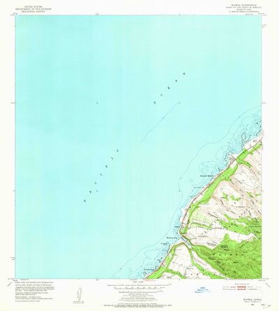 United States Geological Survey Waimea, HI (1952, 24000-Scale) digital map